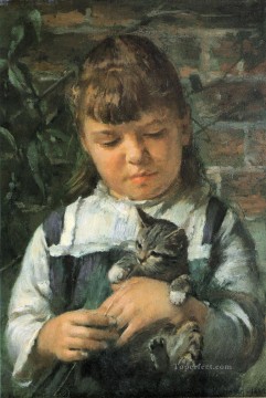 Nantucket Girl Theodore Robinson Oil Paintings